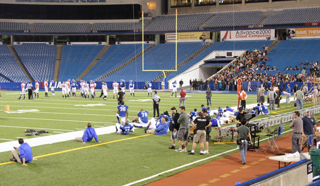 THE BEST MAN HOLIDAY:  Final Day of Shooting at Ralph Wilson Stadium